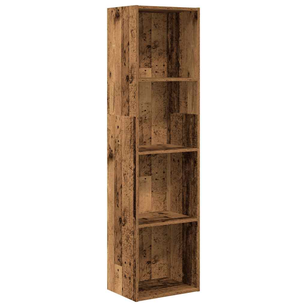 bogreol 40x30x152 cm konstrueret træ gammelt trælook - Image 2