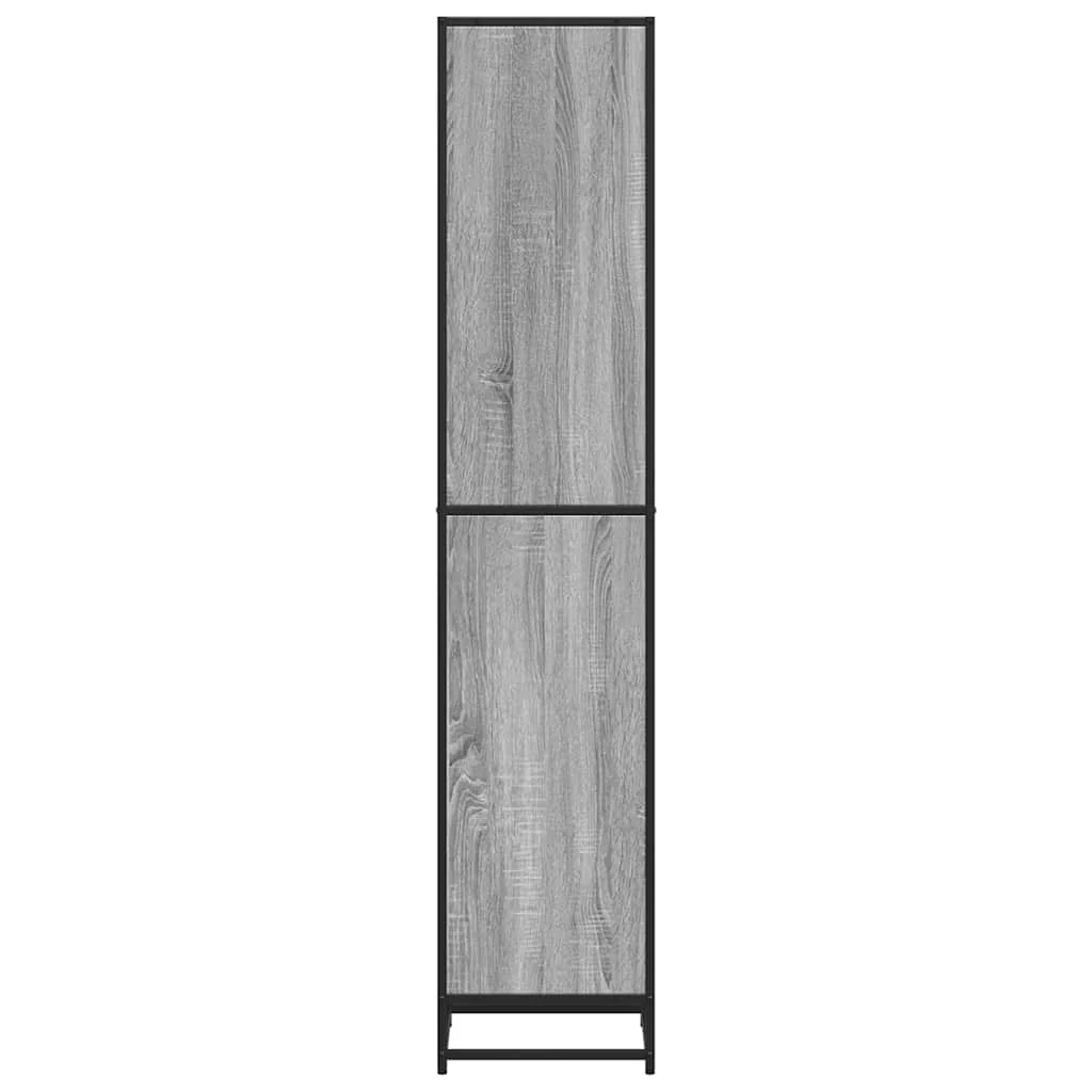 bogreol 40x35x170,5 cm konstrueret træ grå sonoma-eg - Image 5