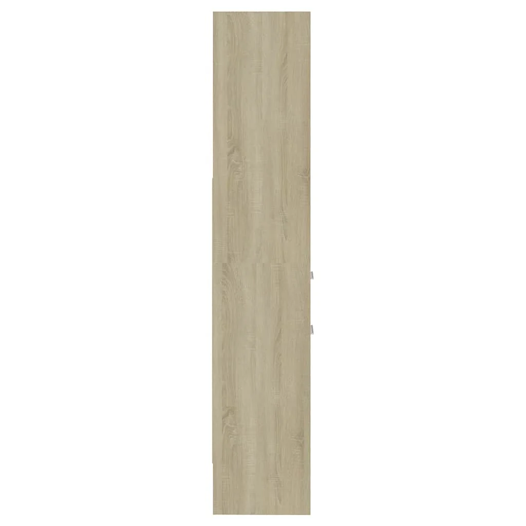 bogreol 40x35x180 cm konstrueret træ sonoma-eg - Image 5