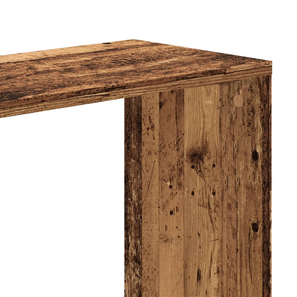 bogreol 45x23,5x162,5 cm 5 hylder konstrueret træ gammelt træ - Image 6