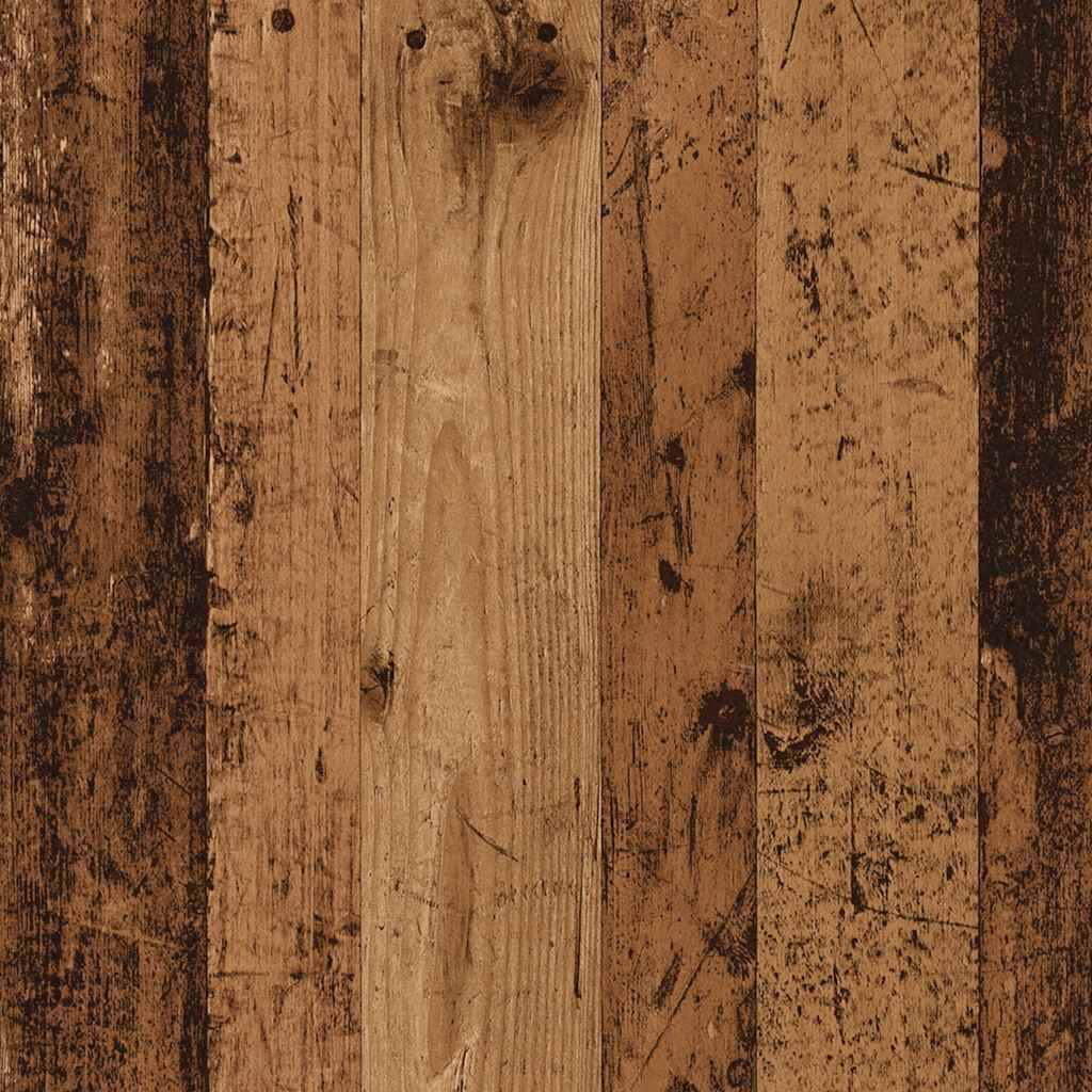bogreol 45x24x159 cm konstrueret træ antikt trælook - Image 8