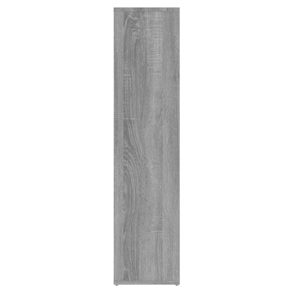 bogreol 50x25x106 cm grå sonoma-eg - Image 7