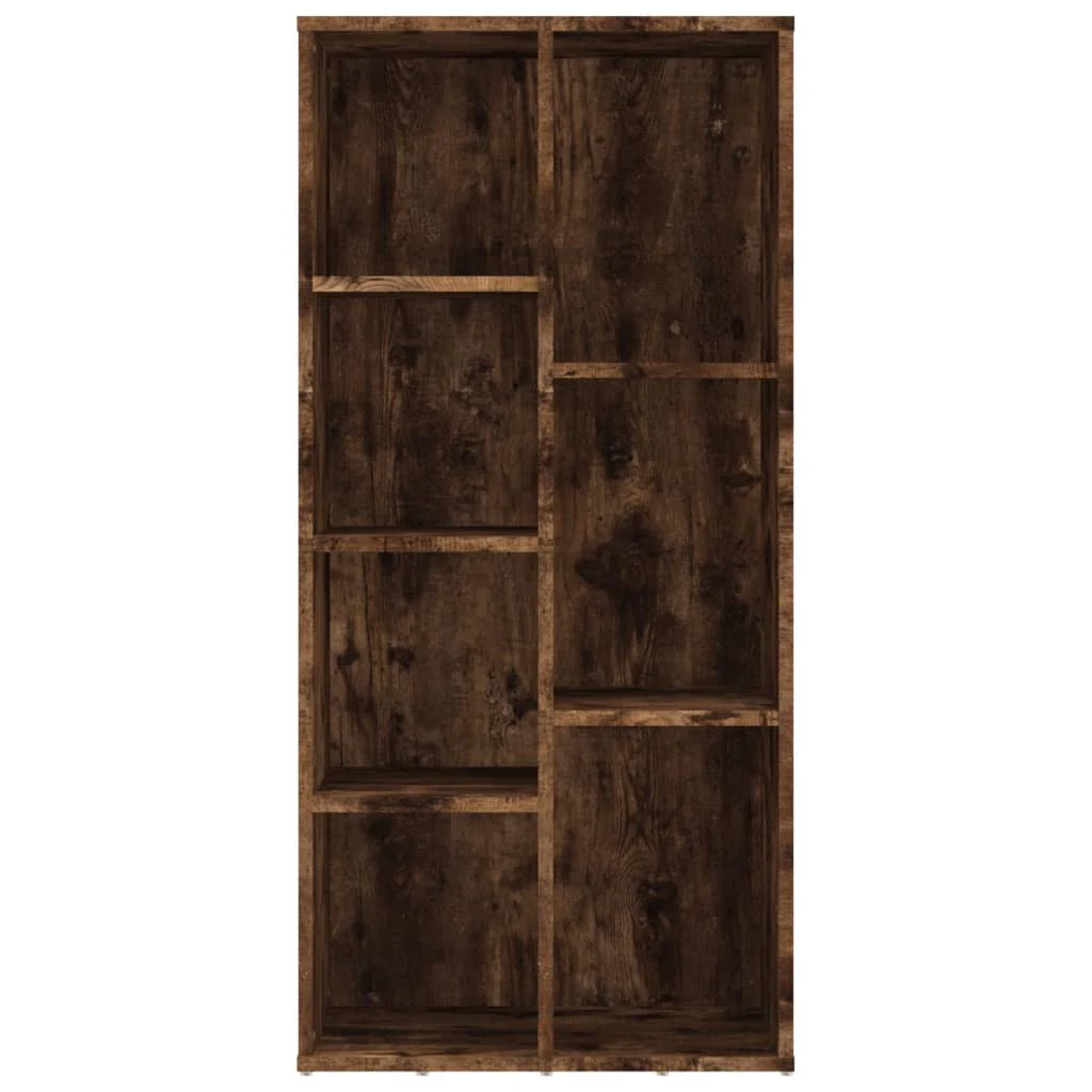 bogreol 50x25x106 cm røget egetræsfarve - Image 6