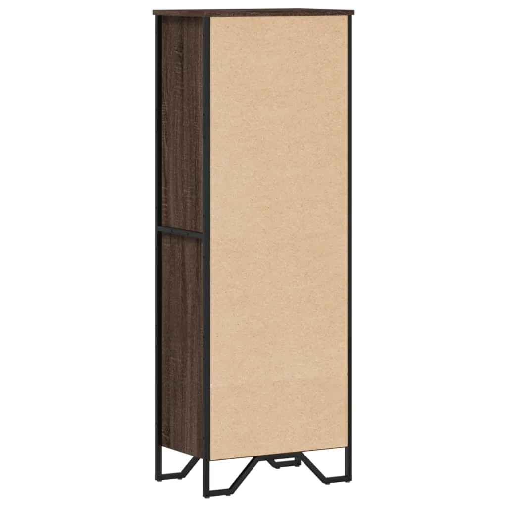 bogreol 50x31x137,5 cm konstrueret træ brun egetræsfarve - Image 6