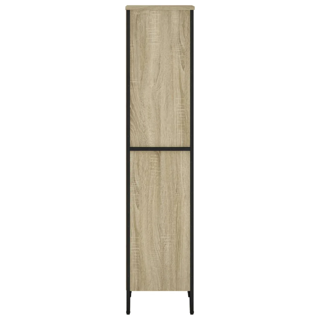 bogreol 50x31x137,5 cm konstrueret træ sonoma-eg - Image 5