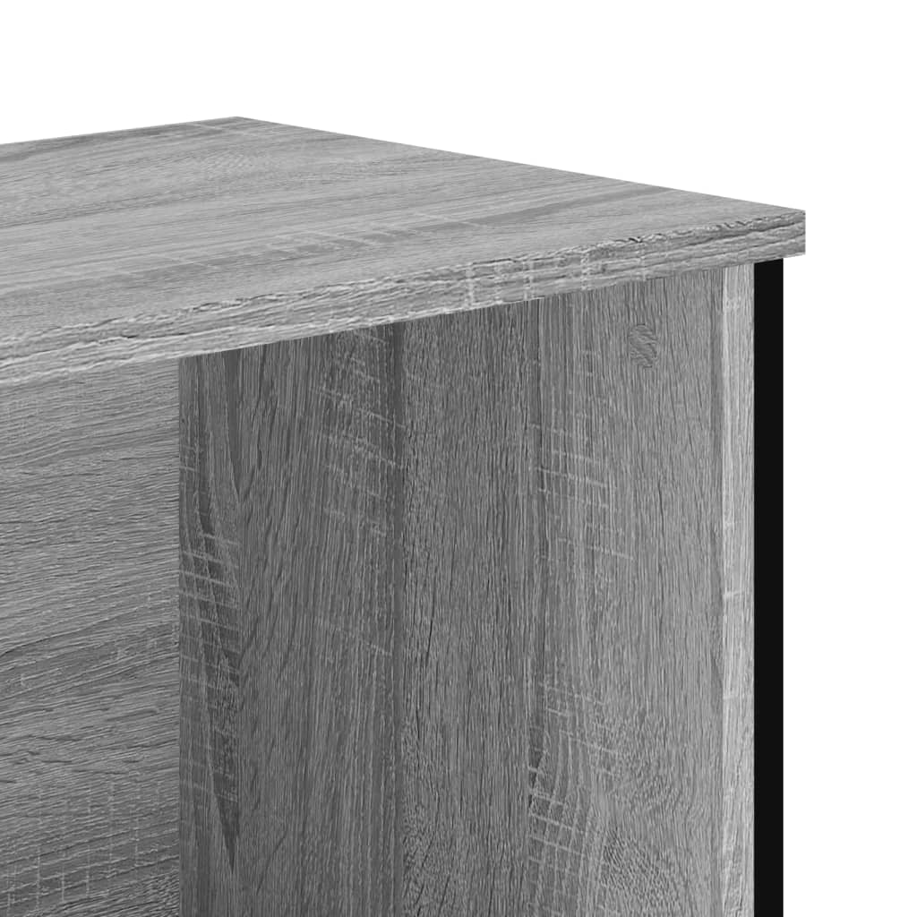 bogreol 50x31x169 cm konstrueret træ grå sonoma-eg - Image 7