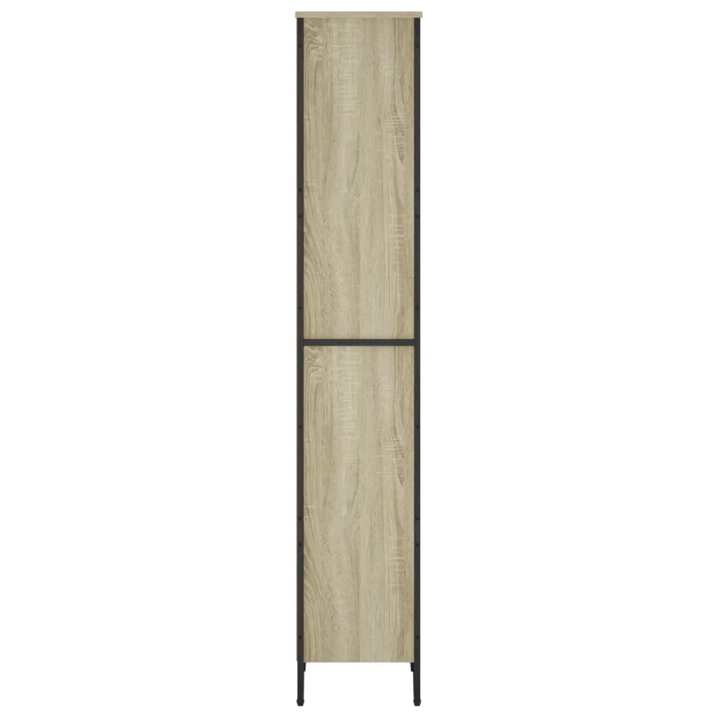 bogreol 50x31x169 cm konstrueret træ sonoma-eg - Image 5