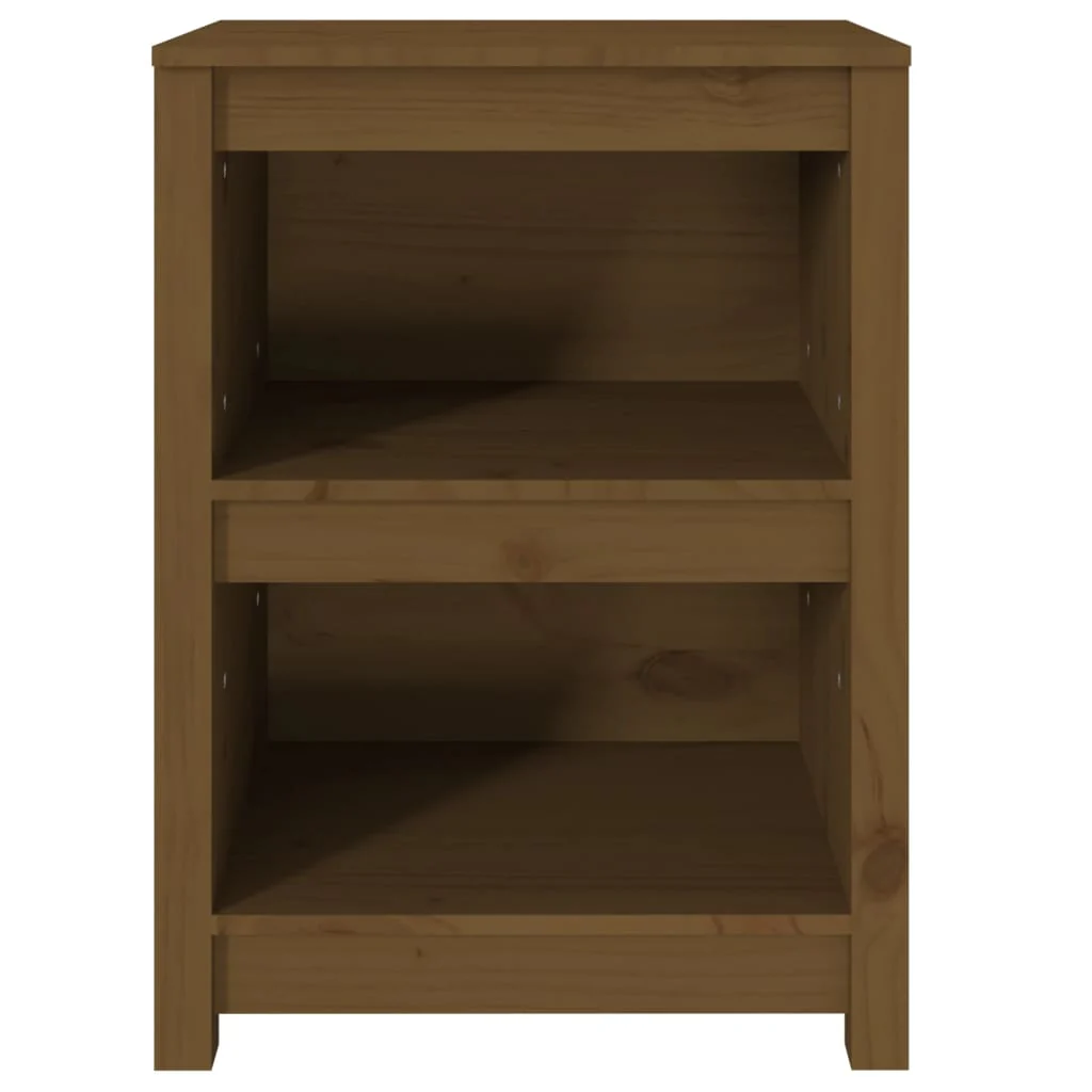 bogreol 50x35x68 cm massivt fyrretræ gyldenbrun - Image 5