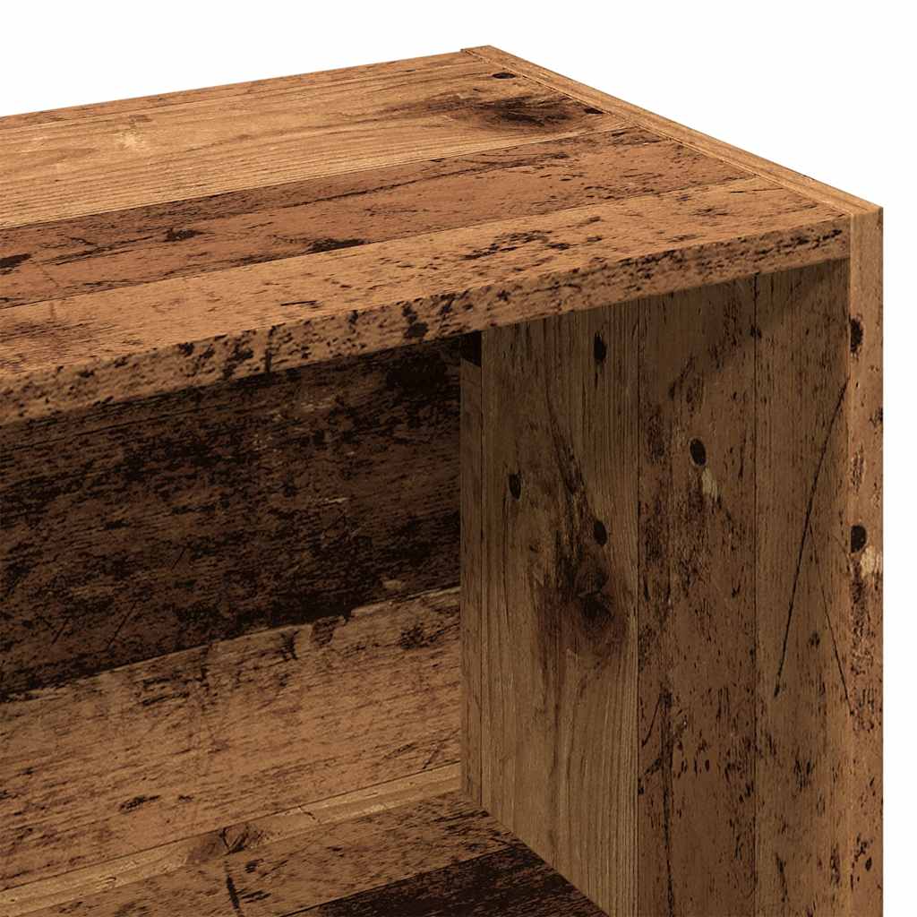 bogreol 60,5x30x90 cm konstrueret træ antikt træ - Image 8