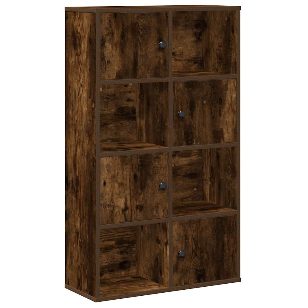 bogreol 60x24x101,5 cm konstrueret træ røget egetræsfarve - Image 2