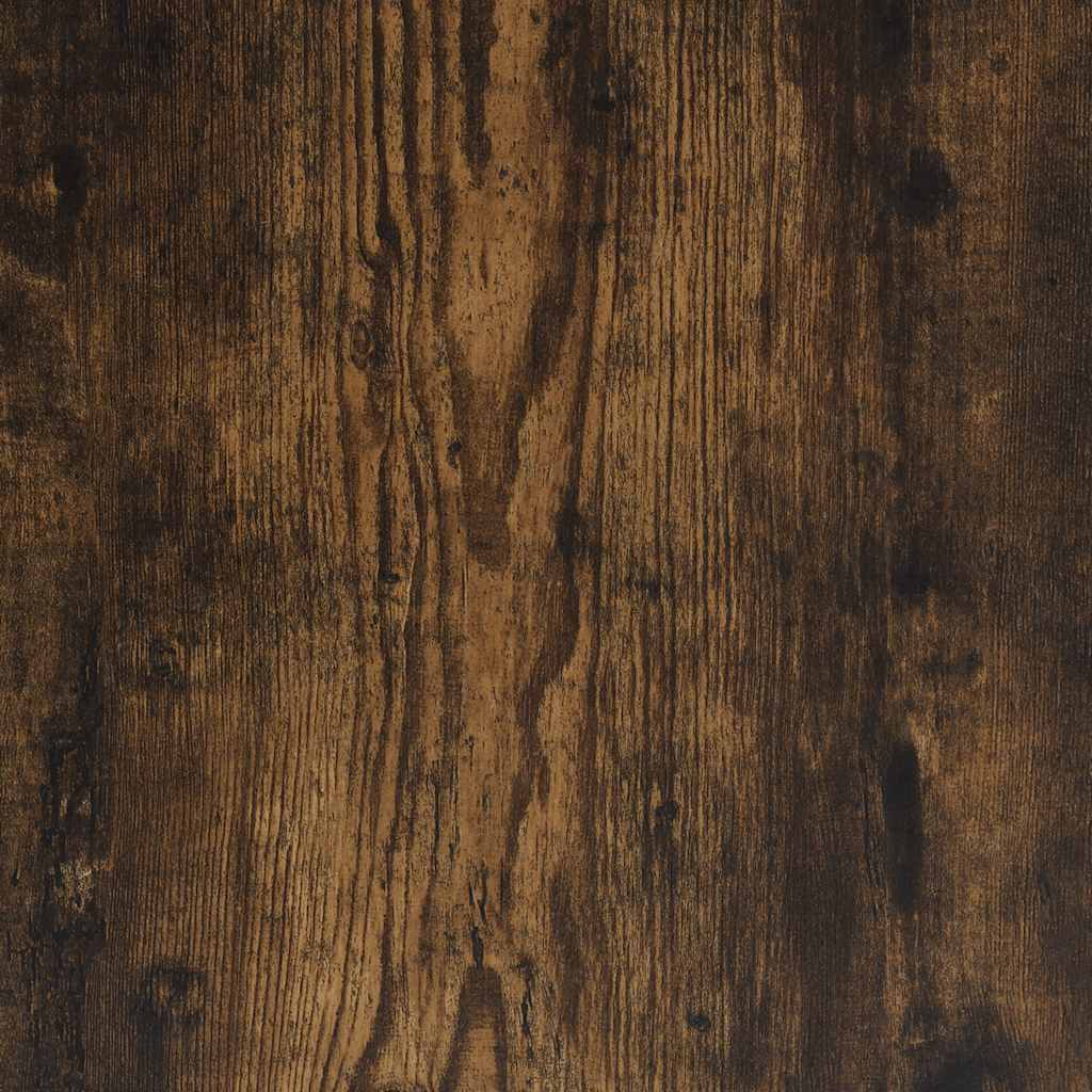 bogreol 60x24x101,5 cm konstrueret træ røget egetræsfarve - Image 9