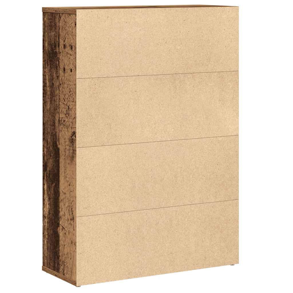 bogreol 60x24x85 cm konstrueret træ antikt træ - Image 7