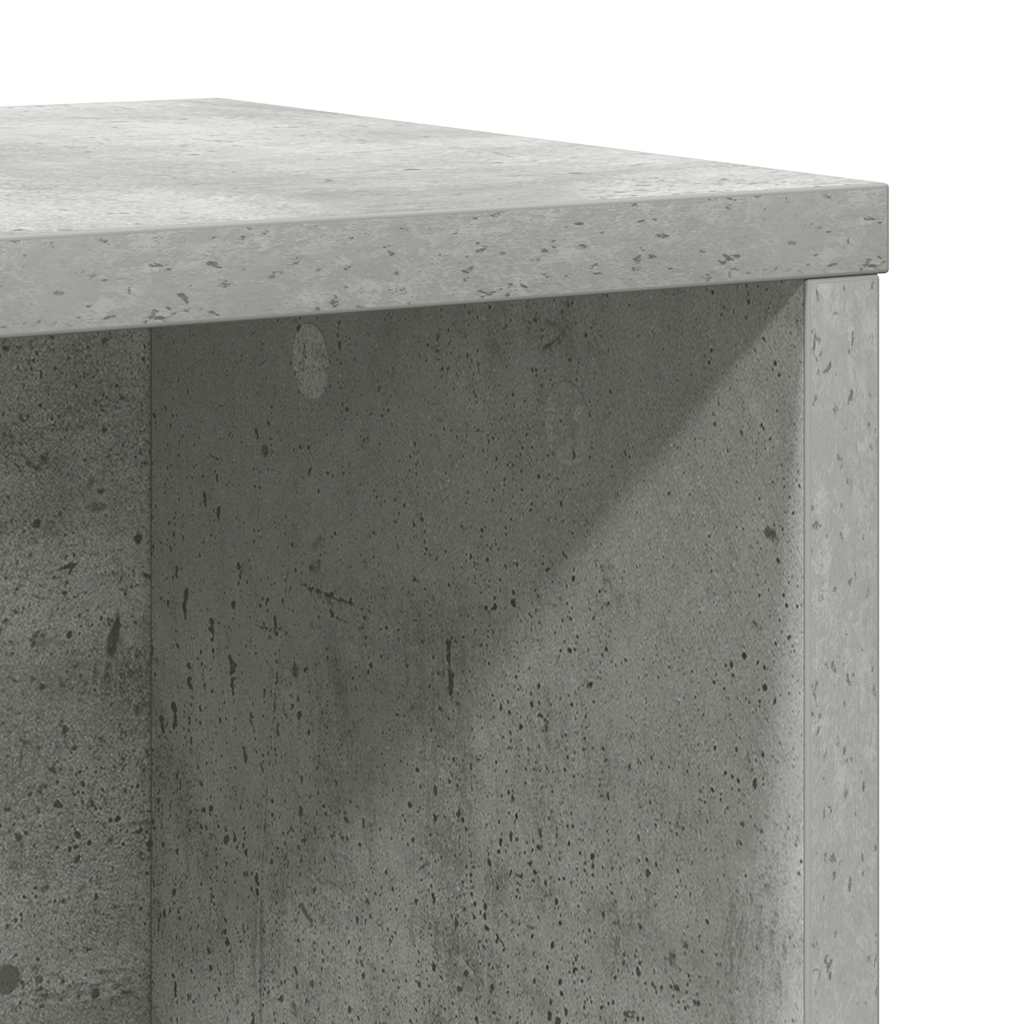 bogreol 60x24x85 cm konstrueret træ betongrå - Image 7