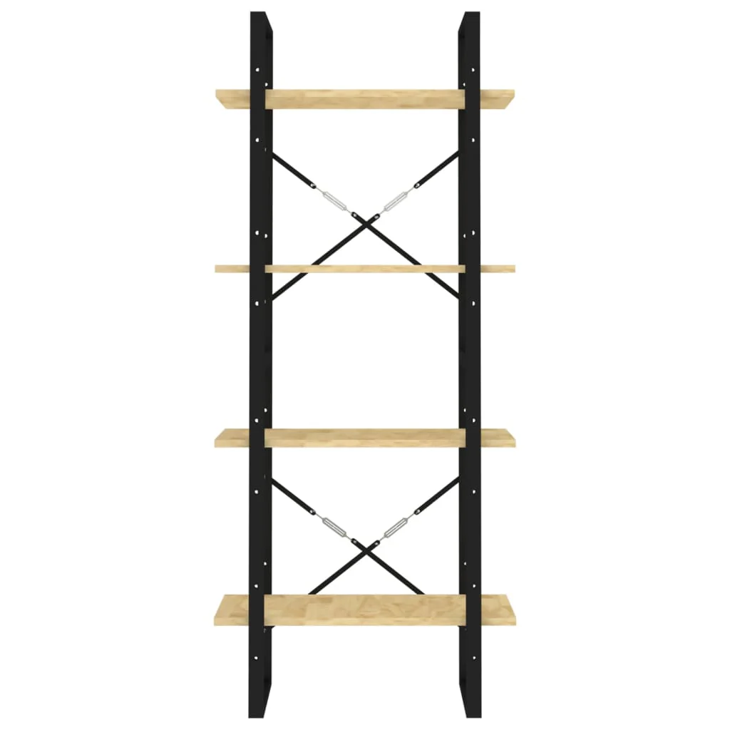 bogreol 60x30x140 cm 4 hylder massivt fyrretræ - Image 5