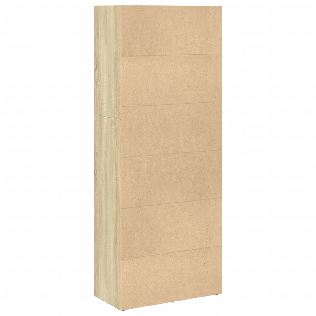 bogreol 60x30x152 cm konstrueret træ sonoma-eg - Image 6