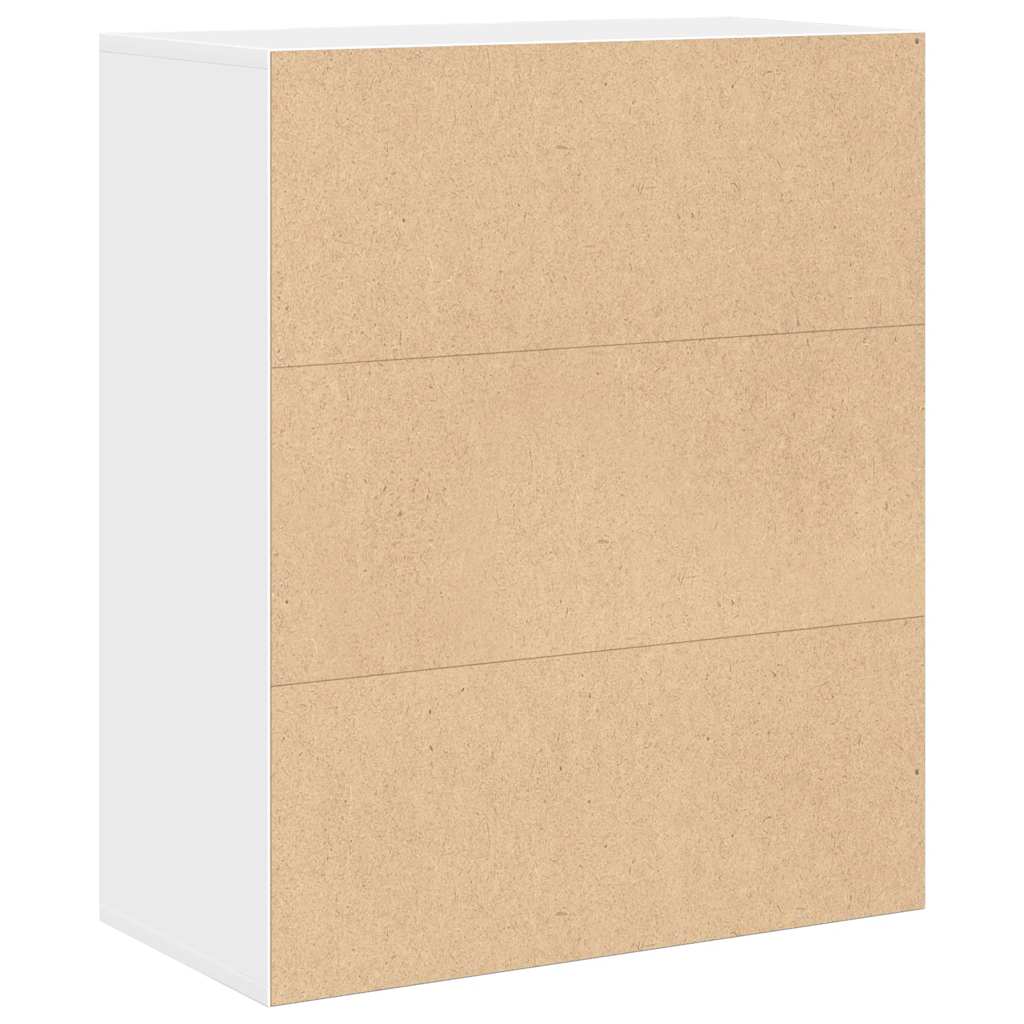 bogreol 60x30x71,5 cm konstrueret træ hvid - Image 6