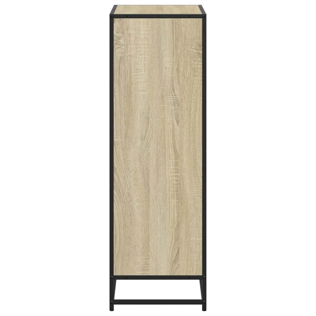 bogreol 60x35x107,5 cm konstrueret træ sonoma-eg - Image 5