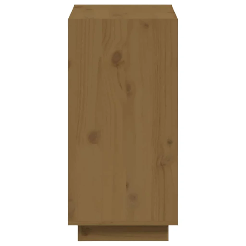 bogreol 60x35x71 cm massivt fyrretræ gyldenbrun - Image 6