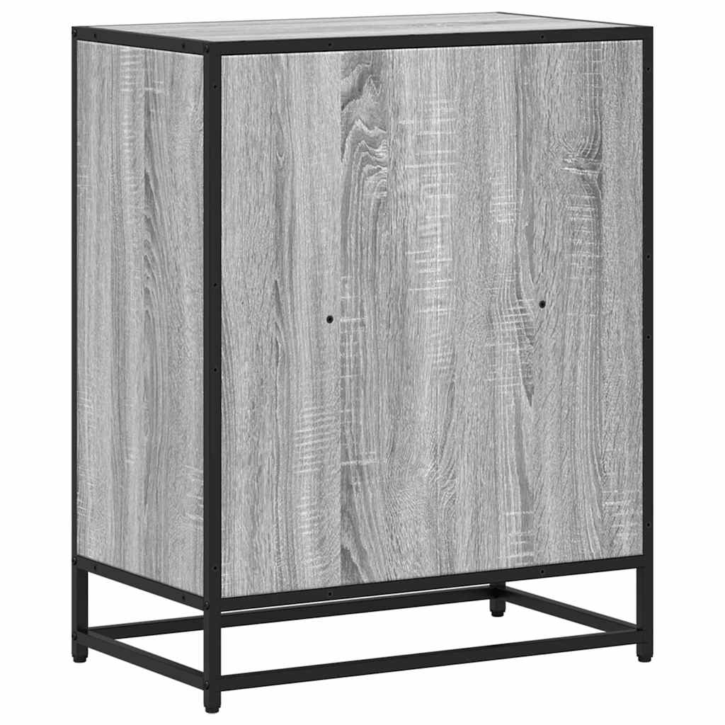 bogreol 60x35x76 cm konstrueret træ grå sonoma-eg - Image 6