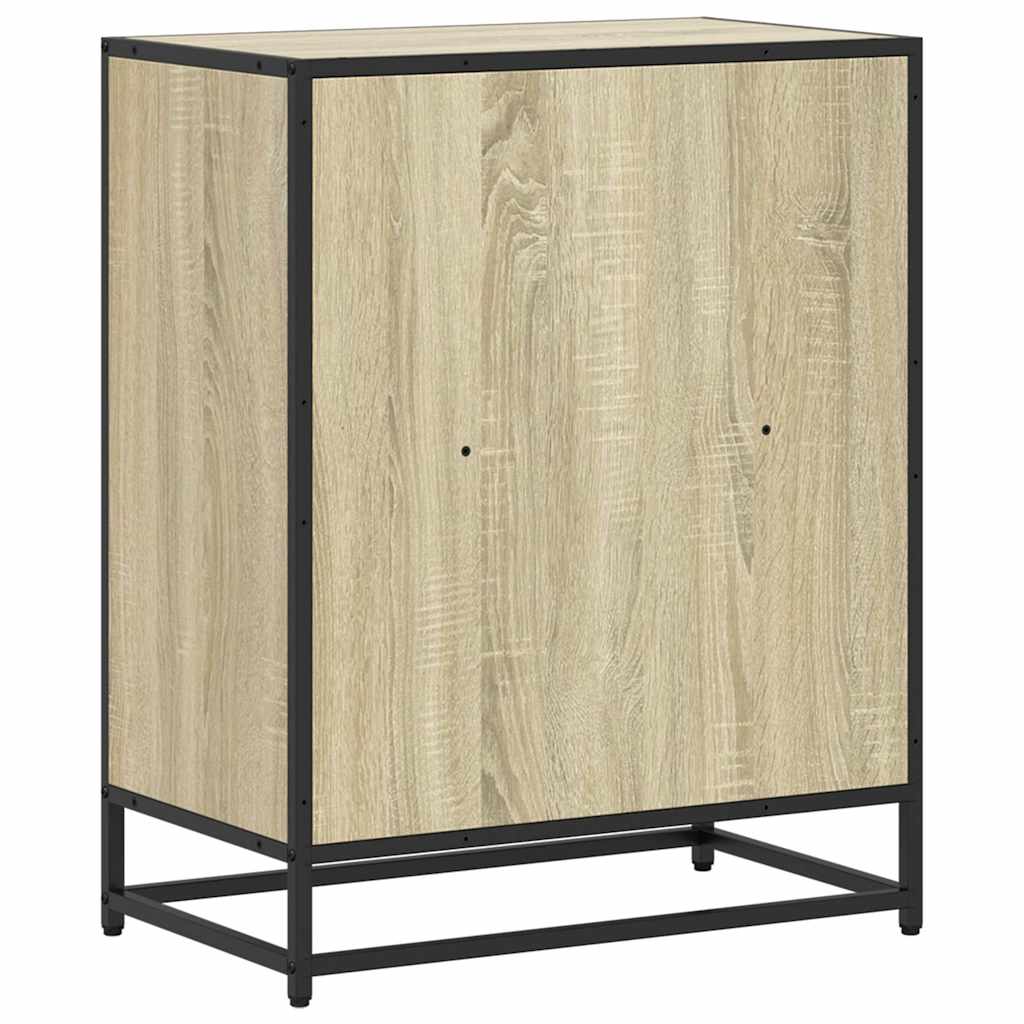 bogreol 60x35x76 cm konstrueret træ sonoma-eg - Image 6