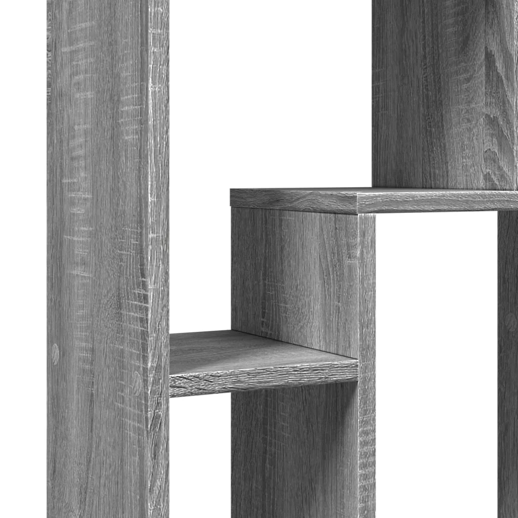 bogreol 63x20x90 cm konstrueret træ grå sonoma-eg - Image 8