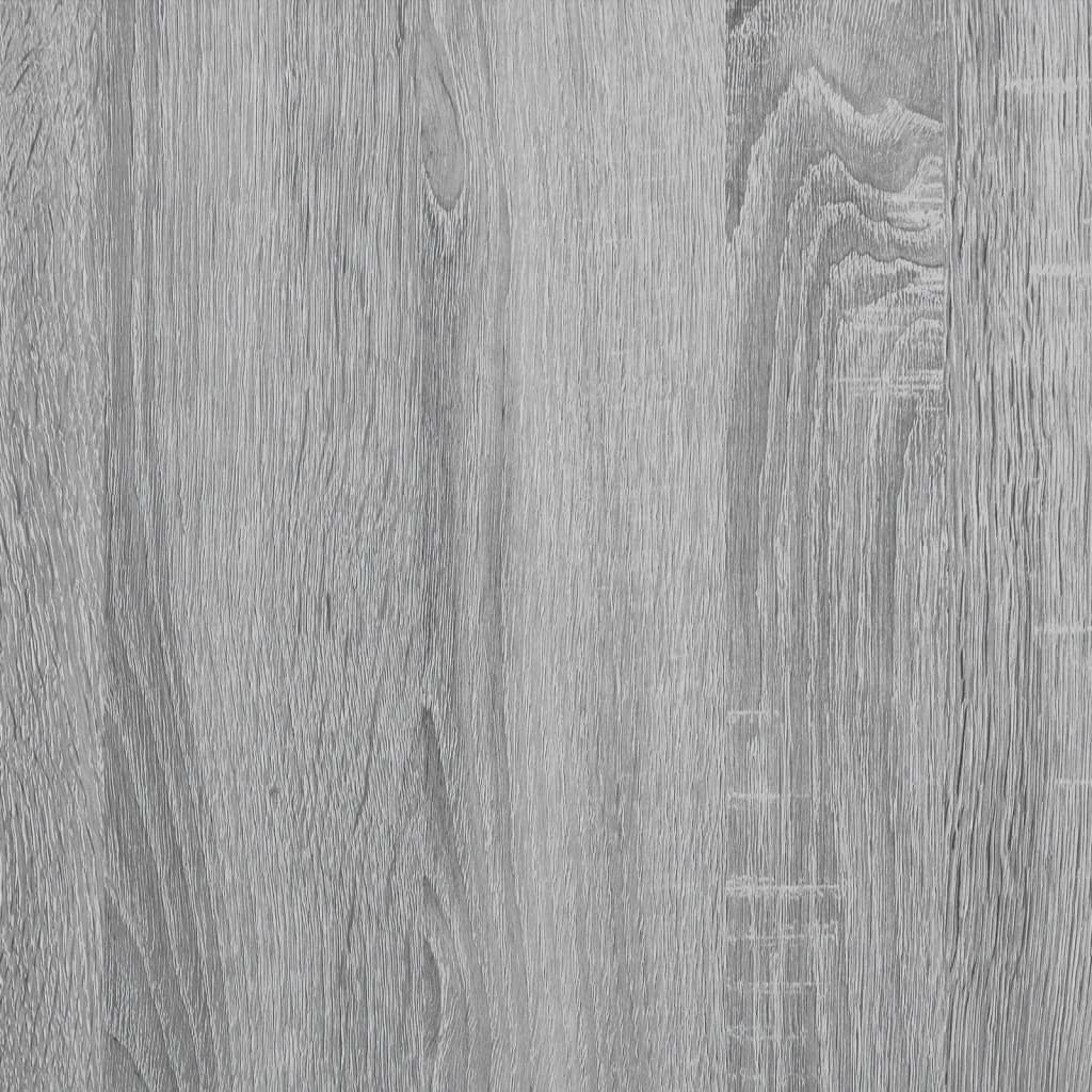 bogreol 63x20x90 cm konstrueret træ grå sonoma-eg - Image 9