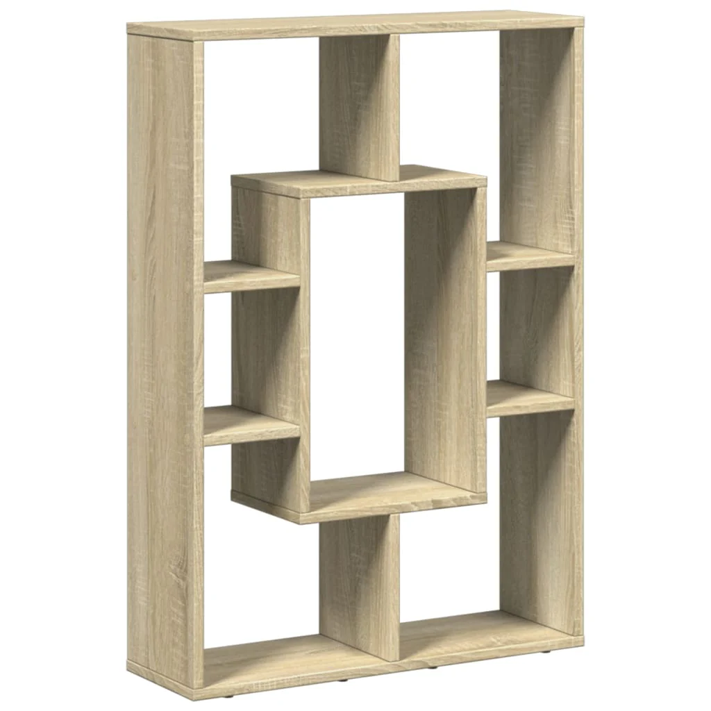 bogreol 63x20x90 cm konstrueret træ sonoma-eg - Image 7