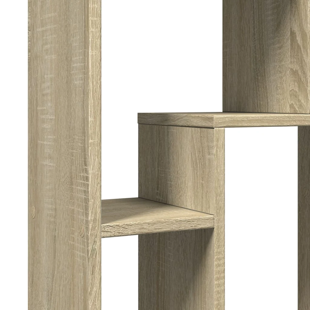 bogreol 63x20x90 cm konstrueret træ sonoma-eg - Image 8