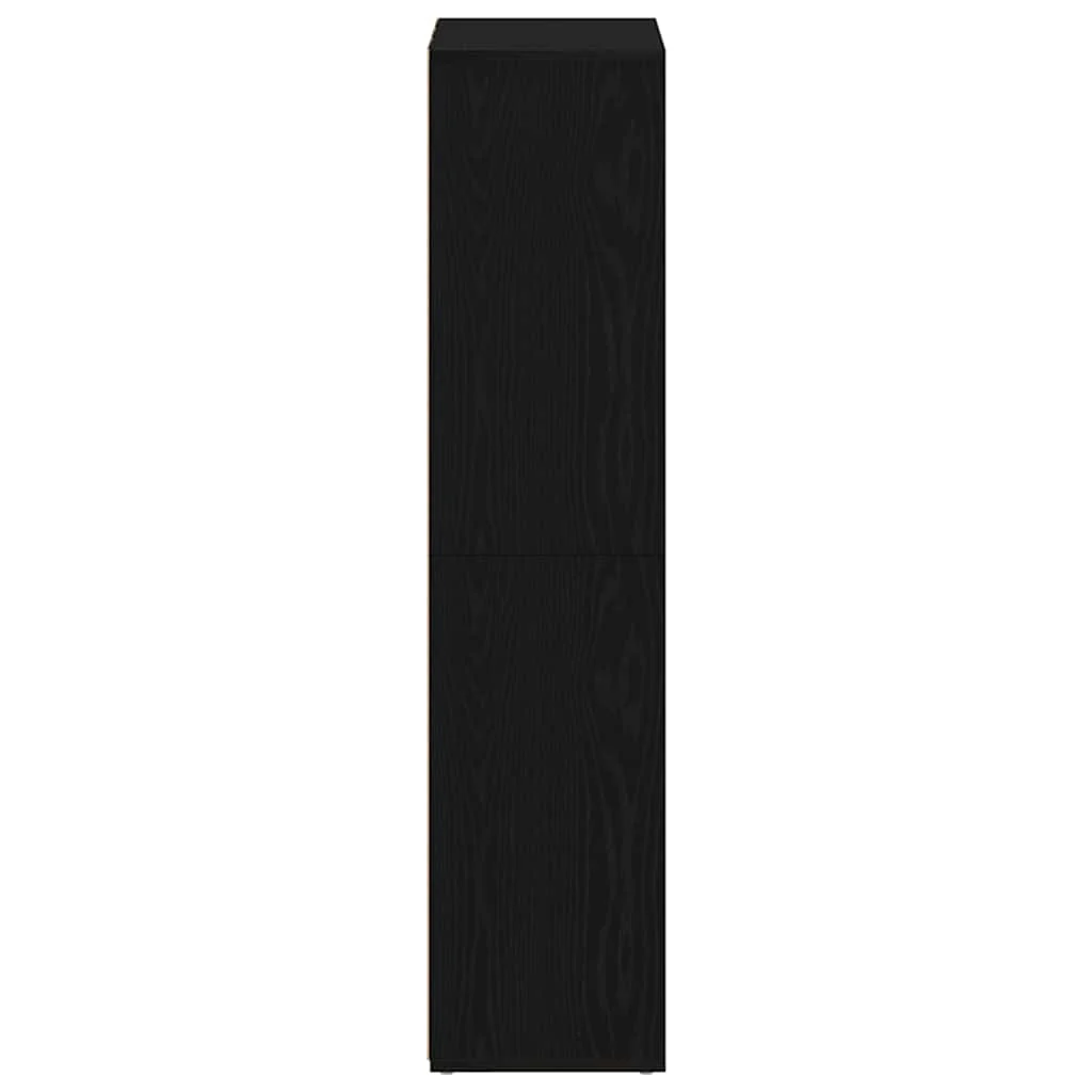 bogreol 66x30x130 cm konstrueret træ sort egetræsfarve - Image 6