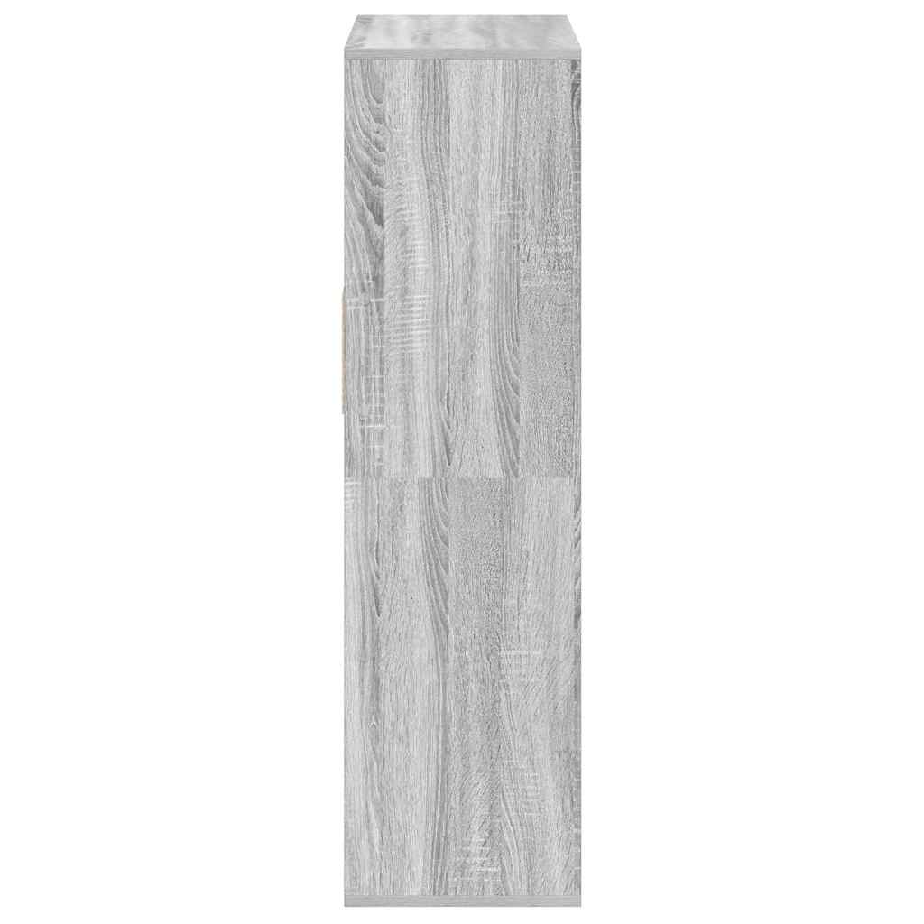 bogreol 66x31x112 cm konstrueret træ grå sonoma-eg - Image 5