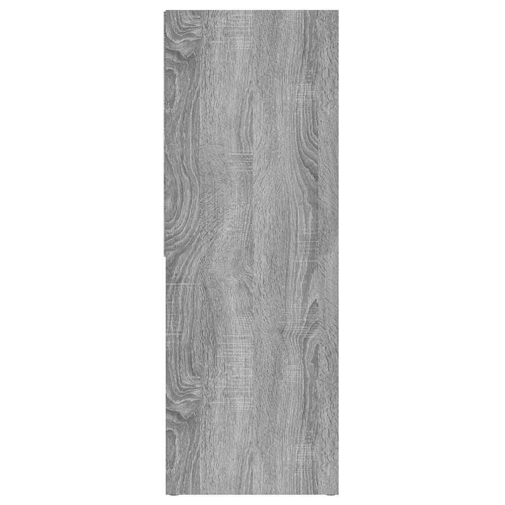 bogreol 67x24x161 cm konstrueret træ grå sonoma-eg - Image 7
