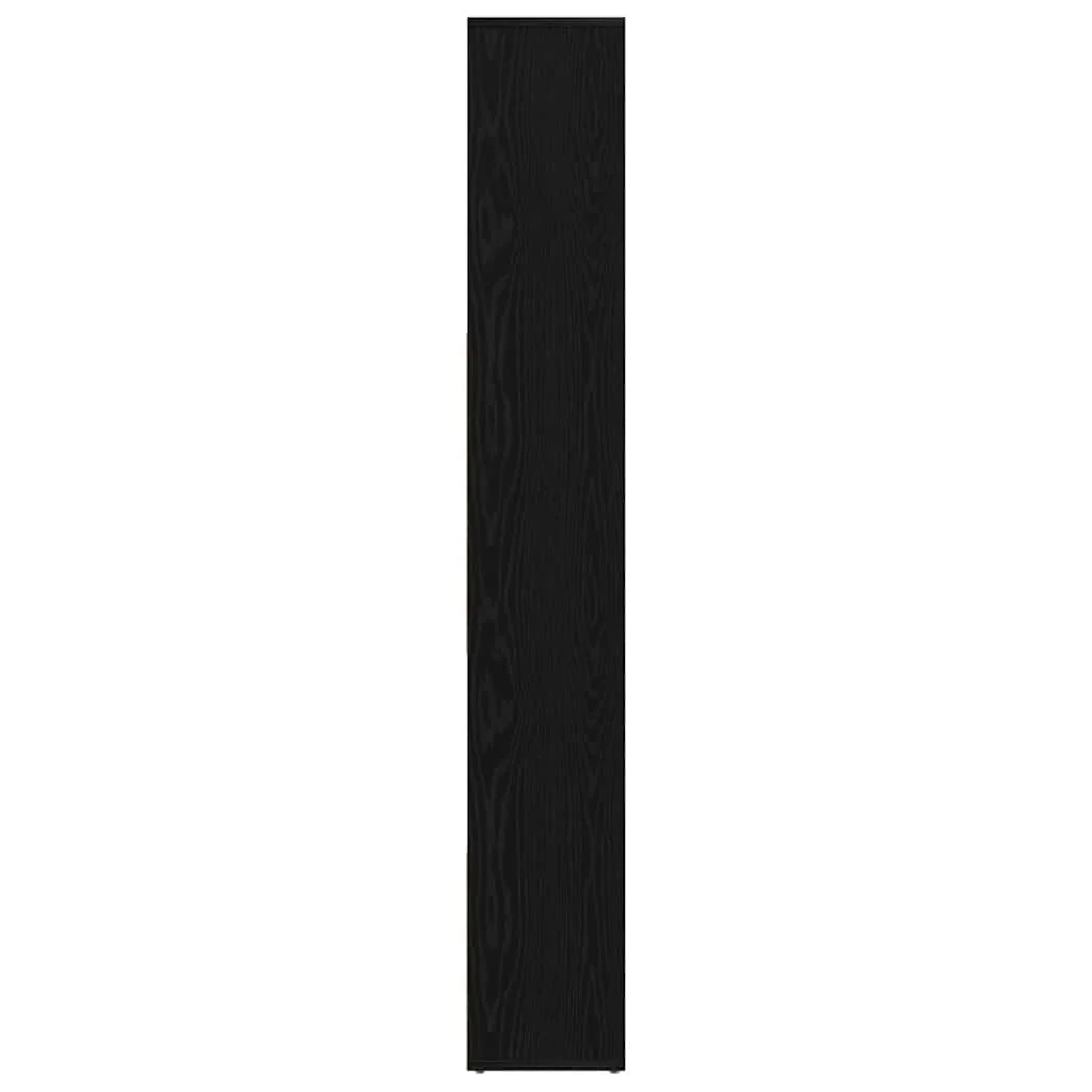 bogreol 67x24x161 cm konstrueret træ sort egetræsfarve - Image 7
