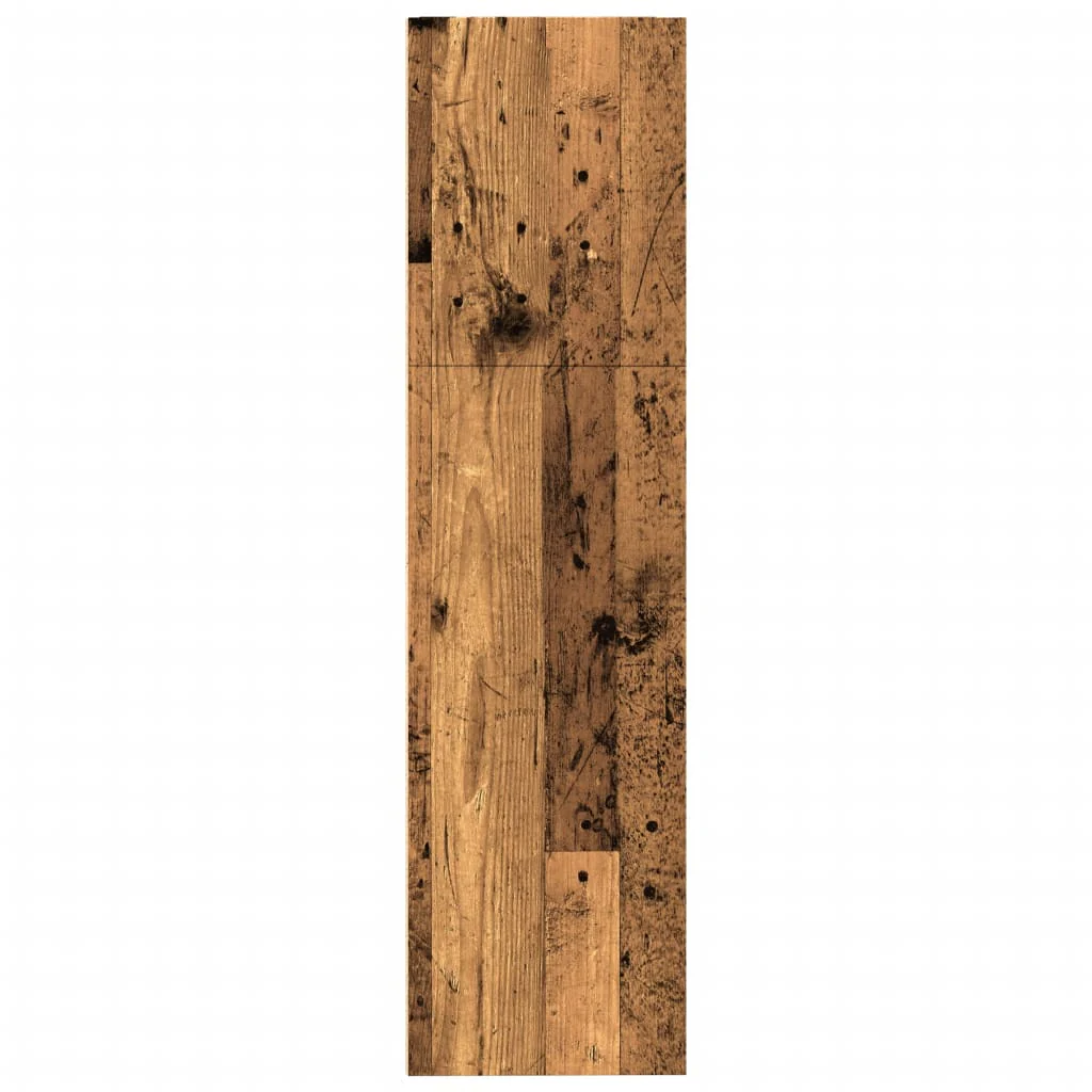 bogreol 80x30x114 cm konstrueret træ gammelt trælook - Image 5