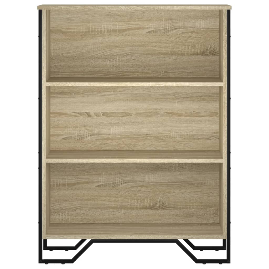 bogreol 80x31x106 cm konstrueret træ sonoma-eg - Image 4