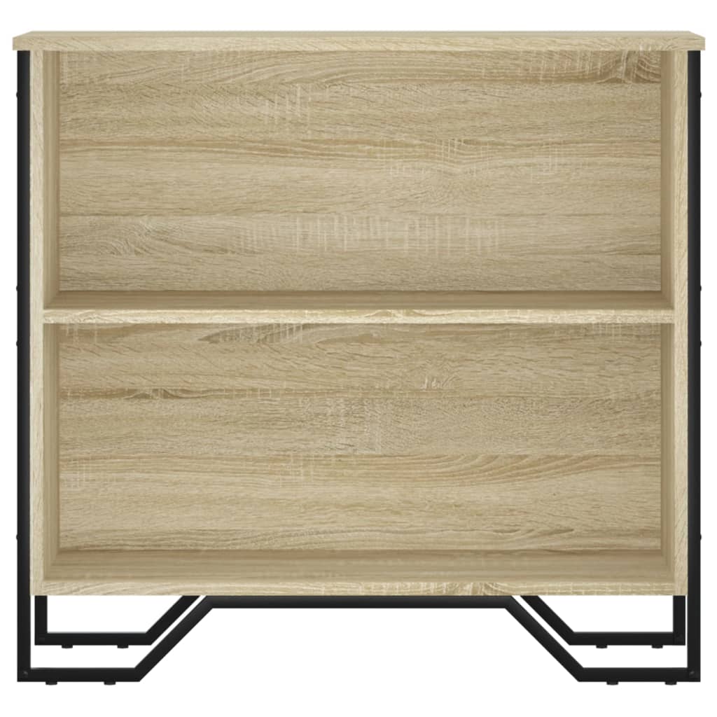 bogreol 80x31x74,5 cm konstrueret træ sonoma-eg - Image 4