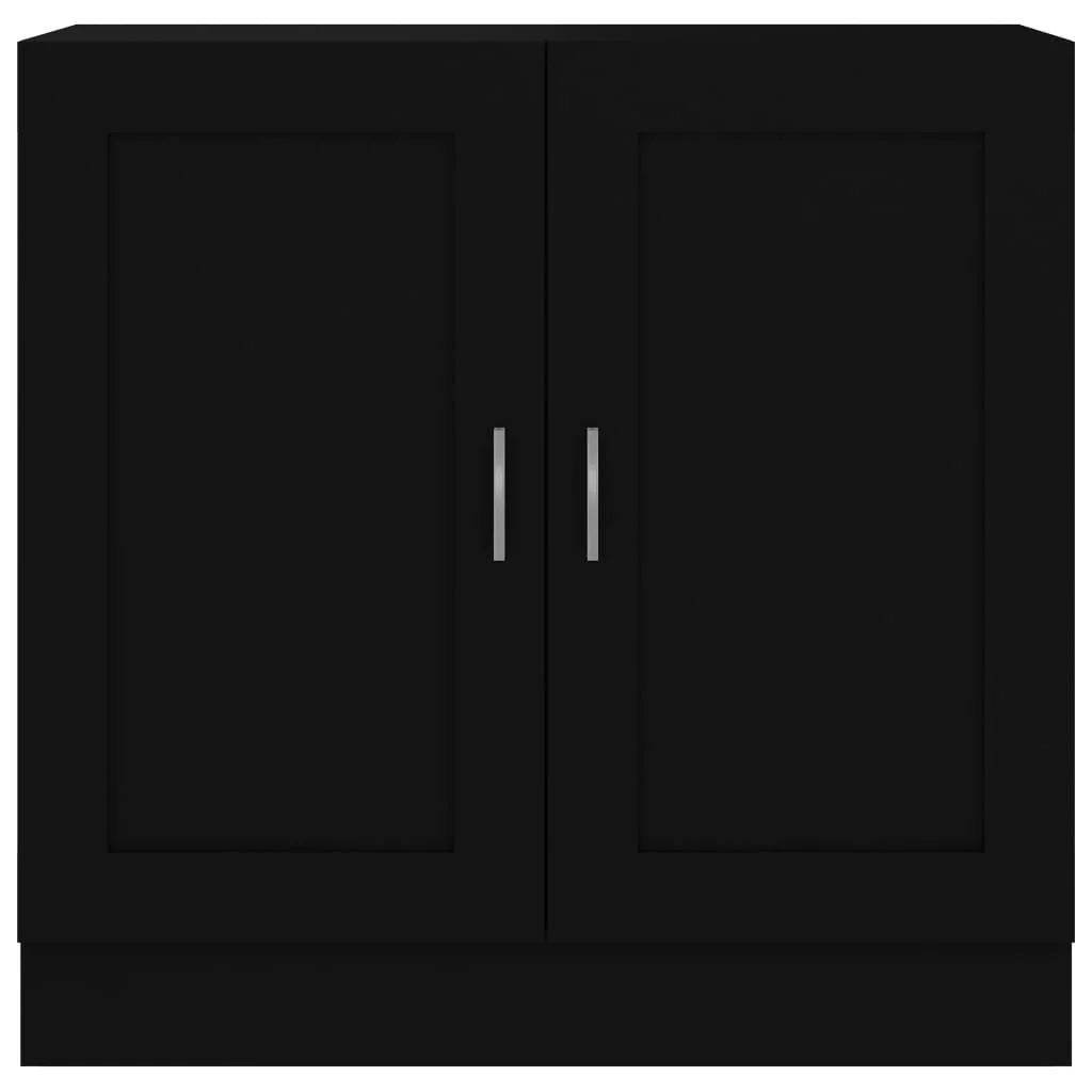 bogreol 82,5x30,5x80 cm konstrueret træ sort - Image 6
