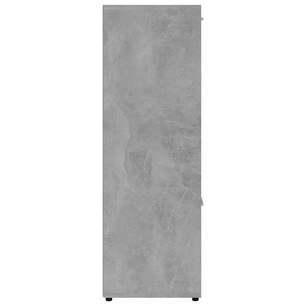 bogreol 90x30x90 cm konstrueret træ betongrå - Image 7
