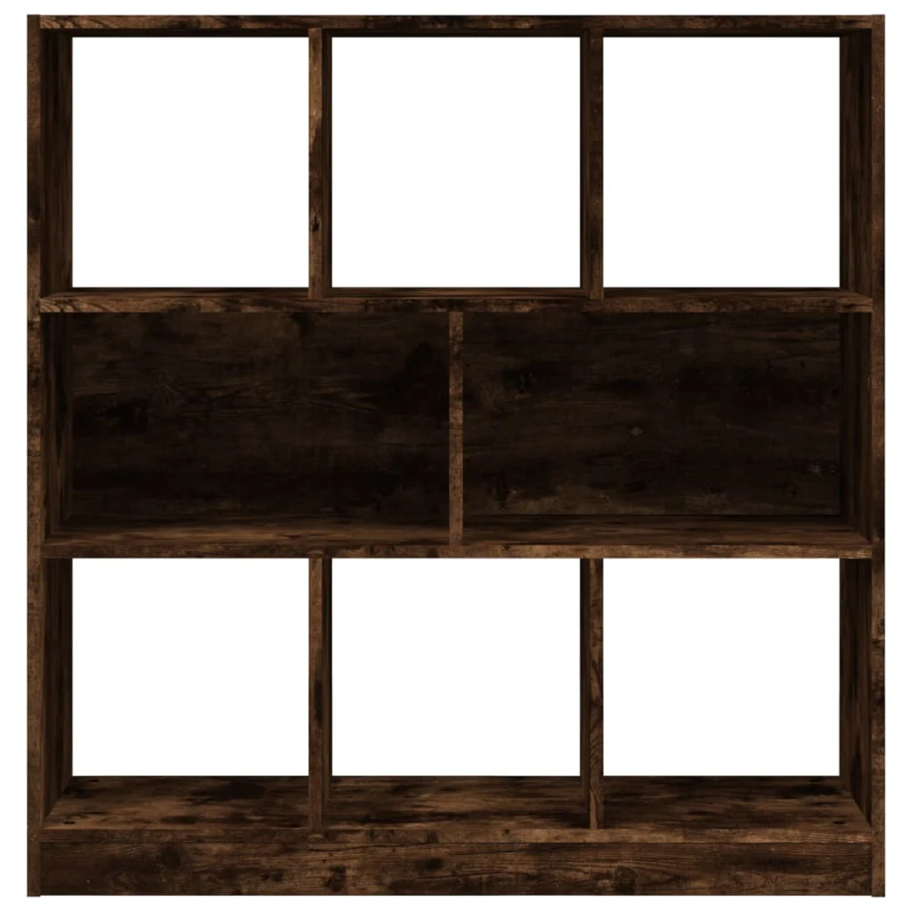 bogreol 97,5x29,5x100 cm konstrueret træ røget egetræ - Image 4