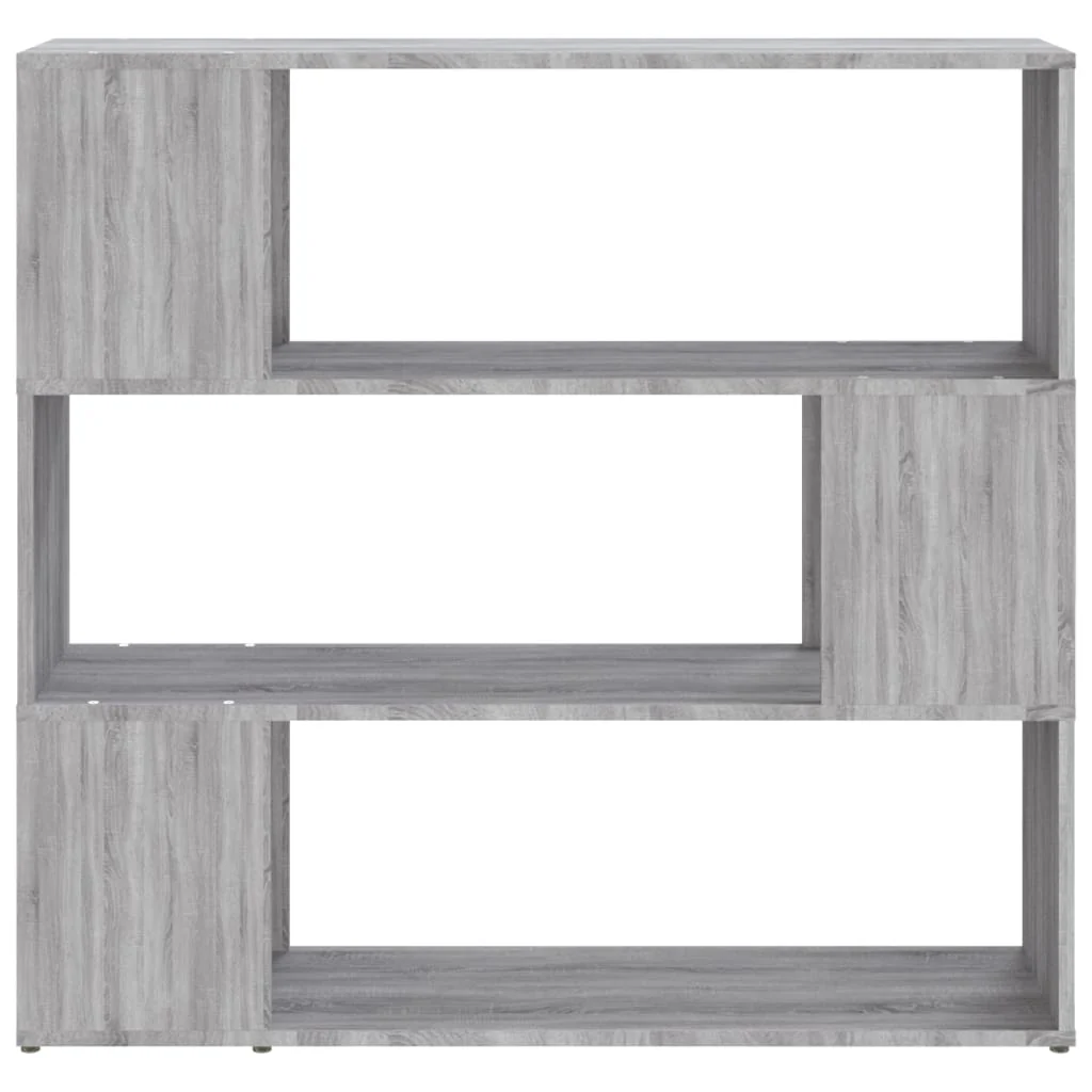 bogreol/rumdeler 100x24x94 cm grå sonoma-eg - Image 5