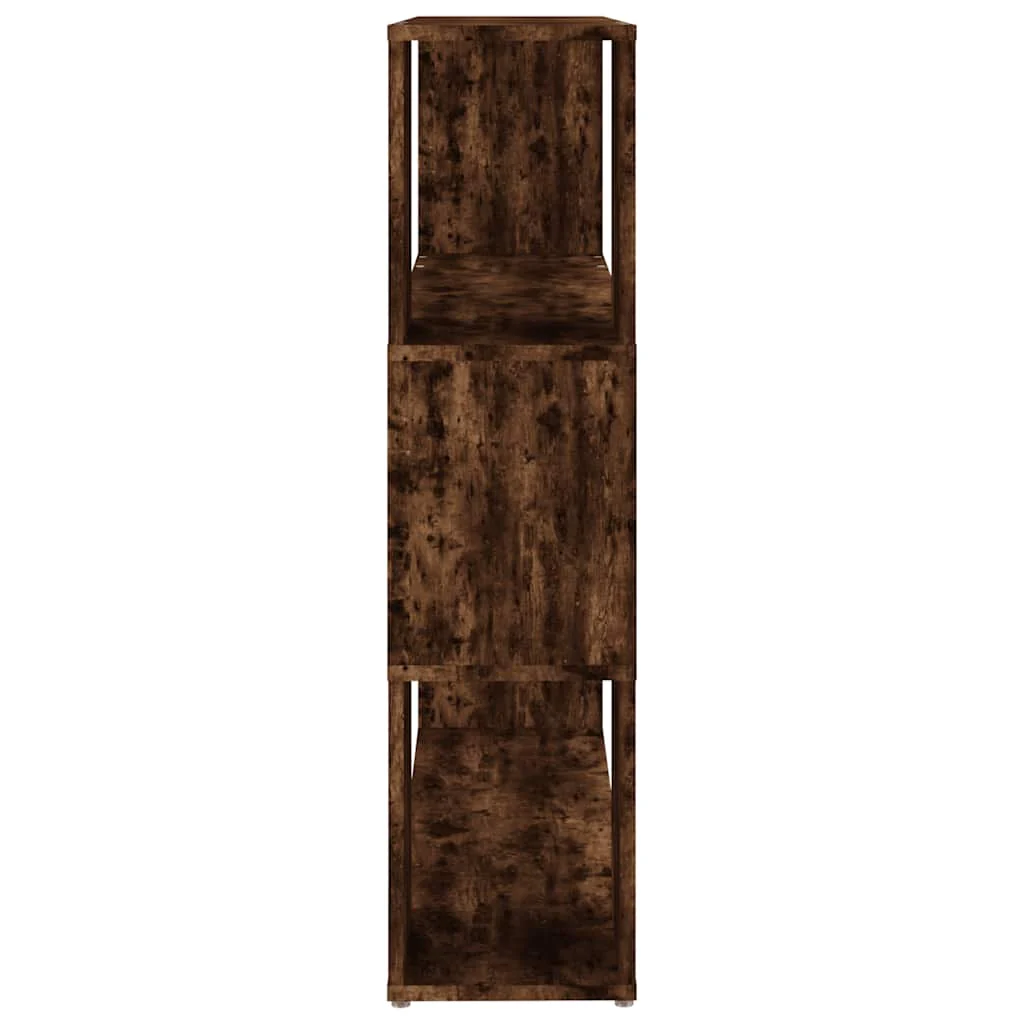 bogreol/rumdeler 100x24x94 cm røget egetræsfarve - Image 6