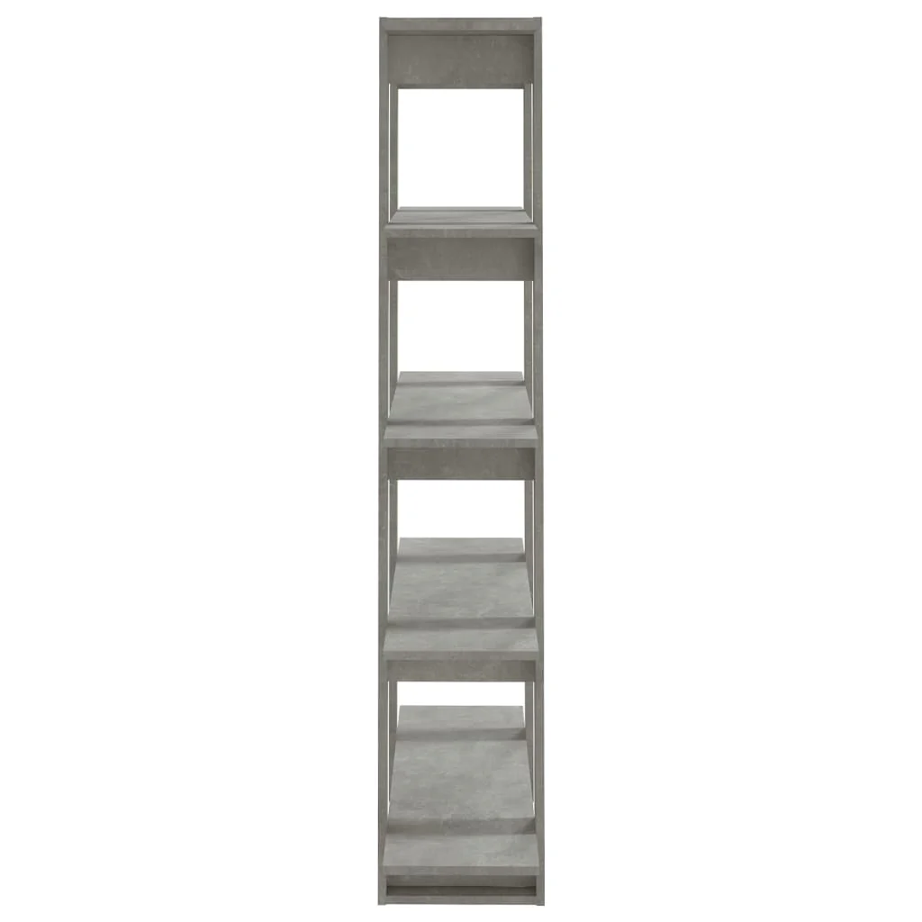 bogreol/rumdeler 100x30x160 cm betongrå - Image 4