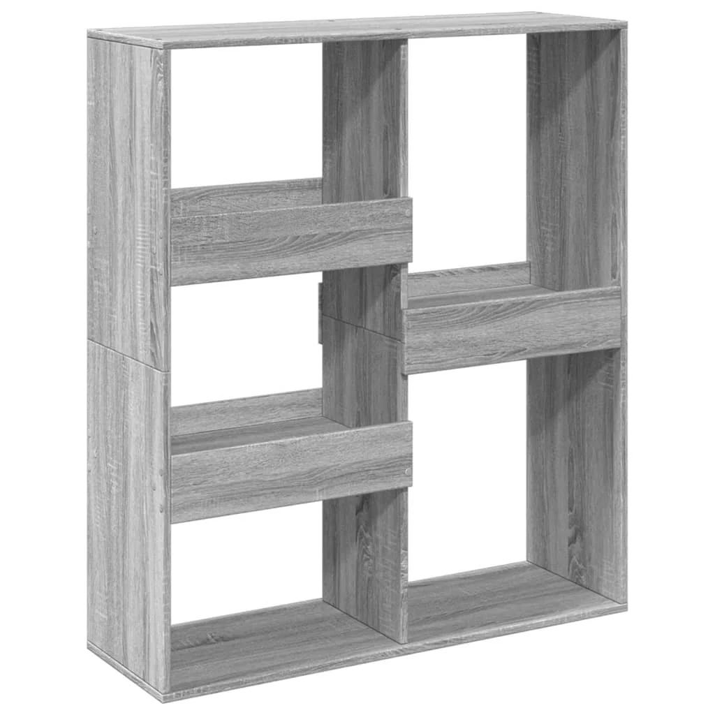 bogreol/rumdeler 100x33x115 cm grå sonoma-eg - Image 2