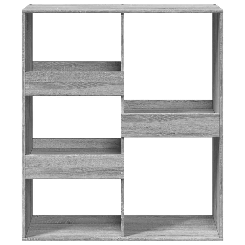bogreol/rumdeler 100x33x115 cm grå sonoma-eg - Image 4