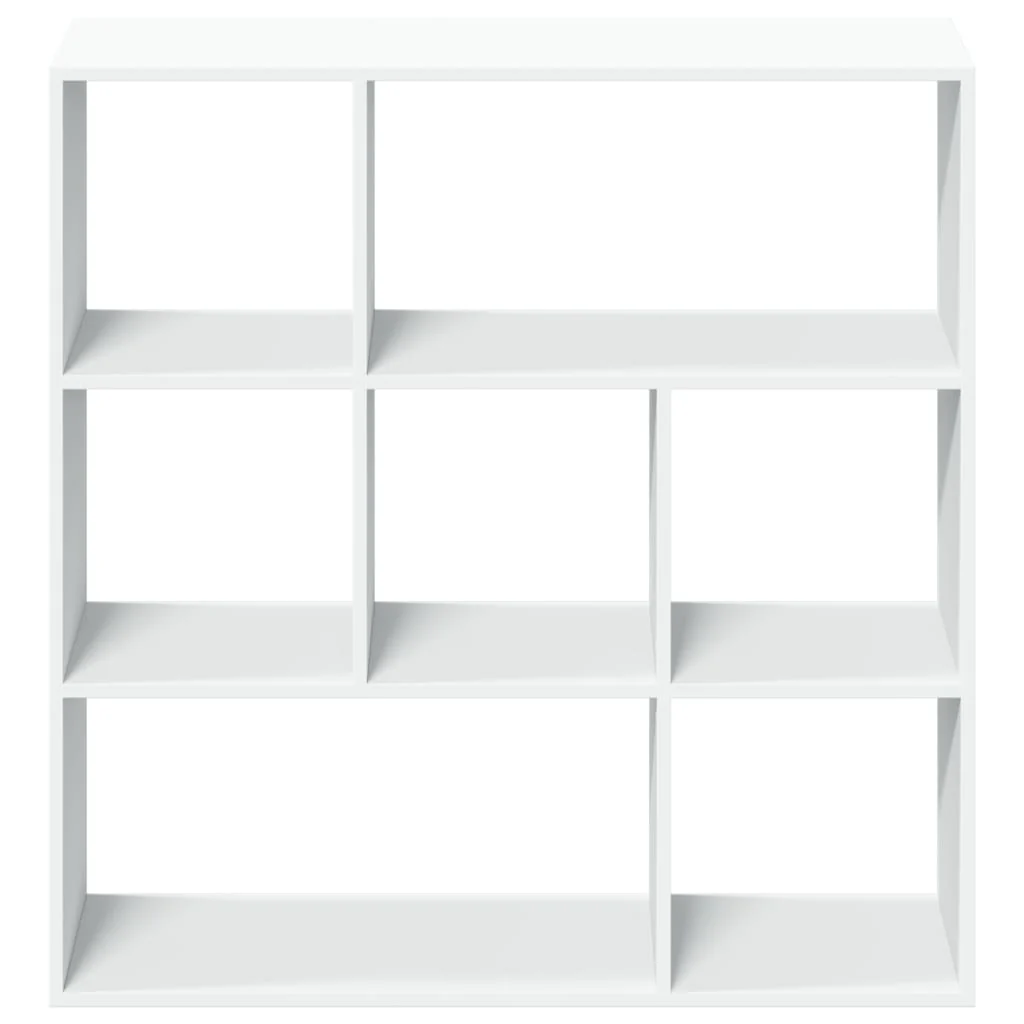 bogreol/rumdeler 102x29x103,5 cm konstrueret træ hvid - Image 5