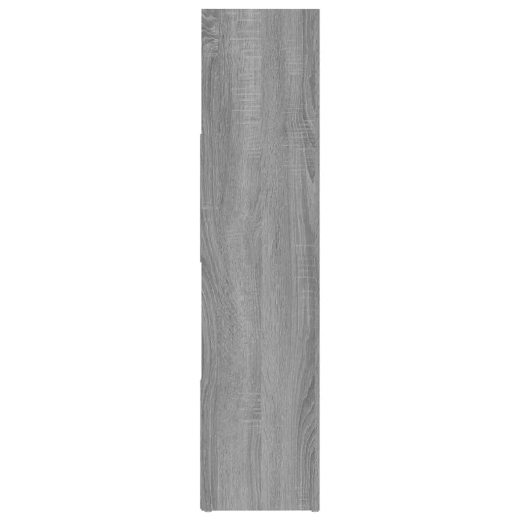 bogreol/rumdeler 105x24x102 cm grå sonoma-eg - Image 6