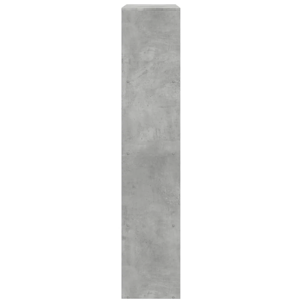 bogreol/rumdeler 143,5x29x143,5 cm konstrueret træ betongrå - Image 6