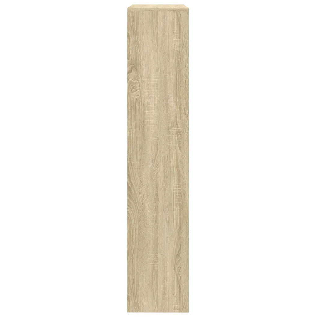 bogreol/rumdeler 143,5x29x143,5 cm konstrueret træ sonoma-eg - Image 6
