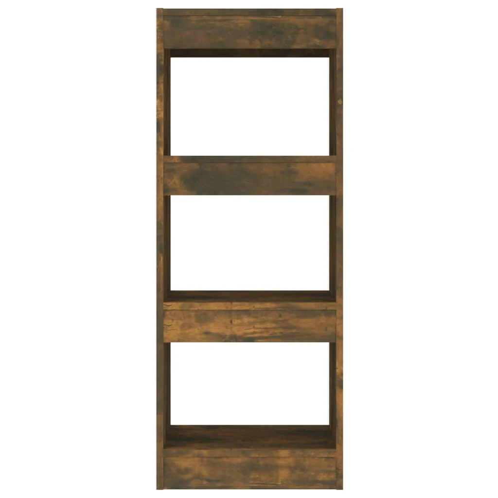 bogreol/rumdeler 40x30x103 cm konstrueret træ røget egetræ - Image 5
