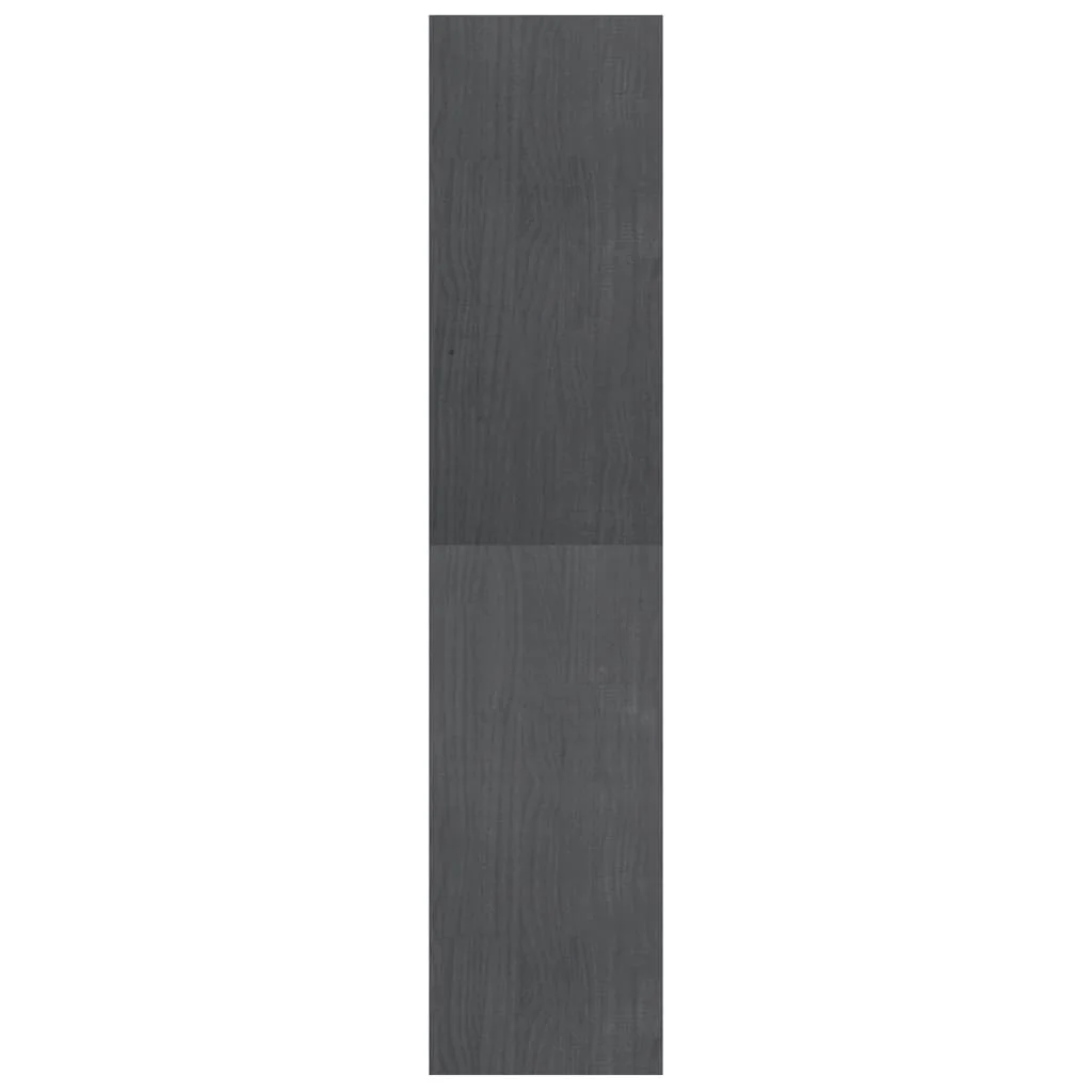 bogreol/rumdeler 40x30x135,5 cm massivt fyrretræ grå - Image 6