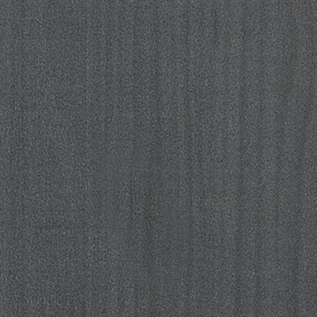 bogreol/rumdeler 40x30x167,5 cm massivt fyrretræ grå - Image 7